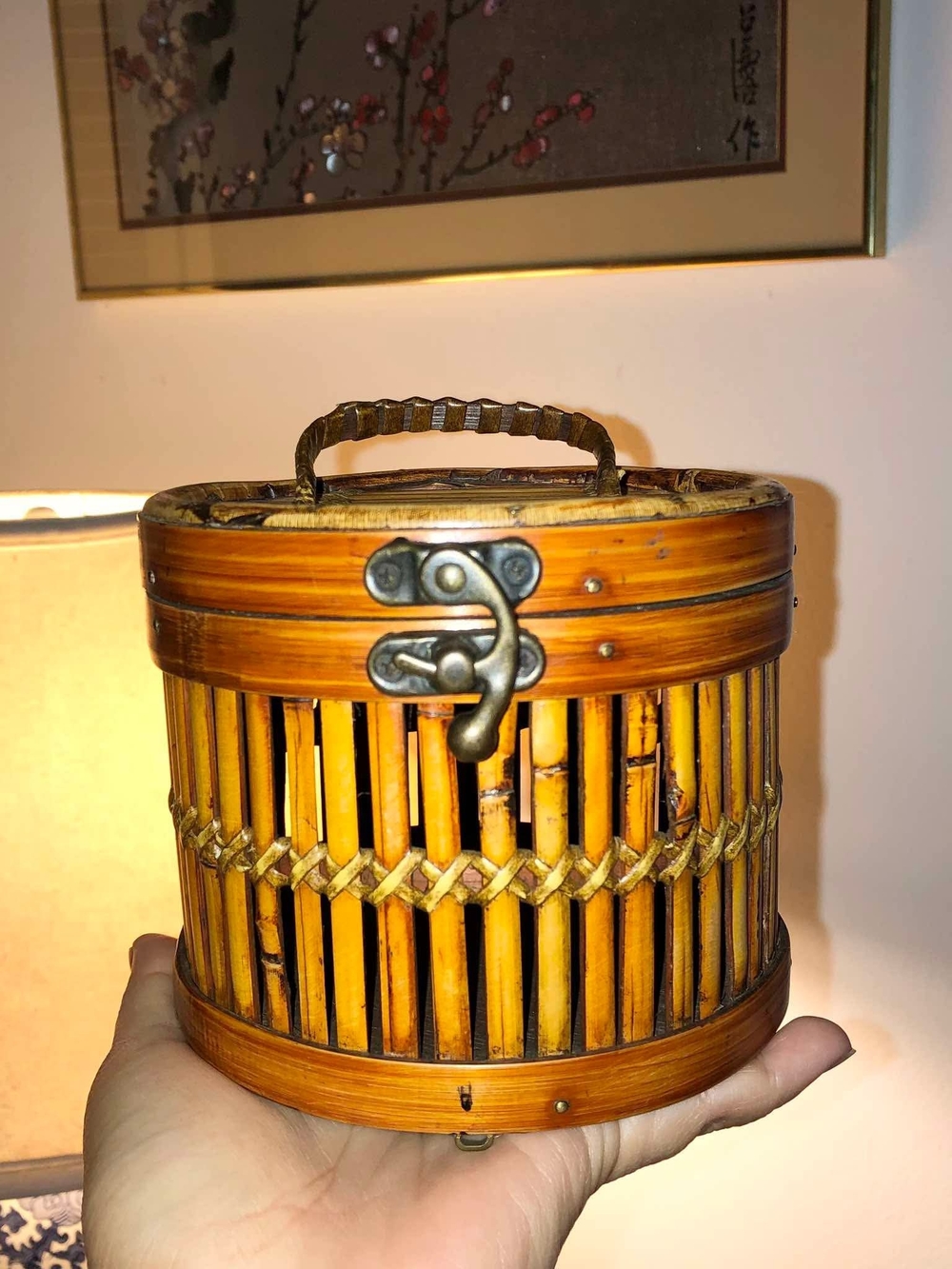 Handcrafted Bamboo Jewelry Box - Honey Brown